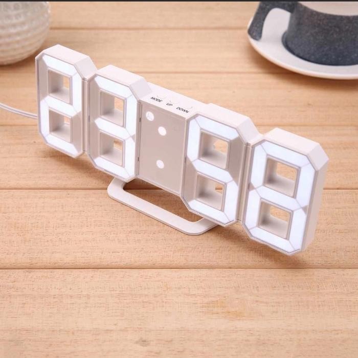 Terlaris Jam Meja Led Digital Clock / Jam Digital Meja Kantor / Jam Digital Led