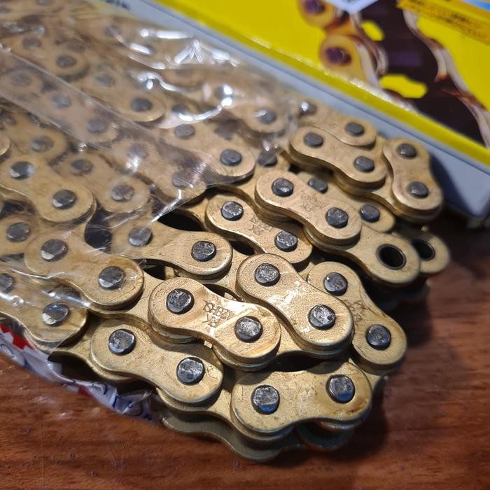 Readyy RANTAI / RANTE RACING RK TAKASAGO TEBAL 428HSLT 140L GOLD ORIGINAL RK CHAIN UNIVERSAL BUAT