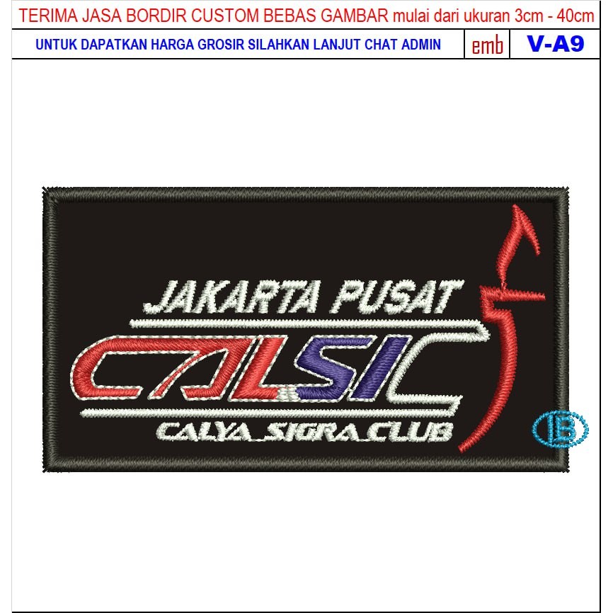 HD-212 PATCH BORDIR JAKARTA PUSAT CALSIC CALYA SIGRA CLUB
