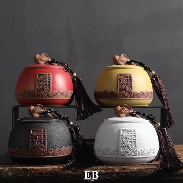 

Tempat Penyimpanan Daun Teh Kopi/ Tea Leaves Canister Jar EB Home 1266