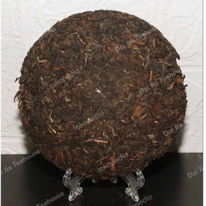 

(Old Tea) Teh Pu Erh Raw Ding Xing Hao 357gram Tahun 2000 Green Natural Sweet Daun