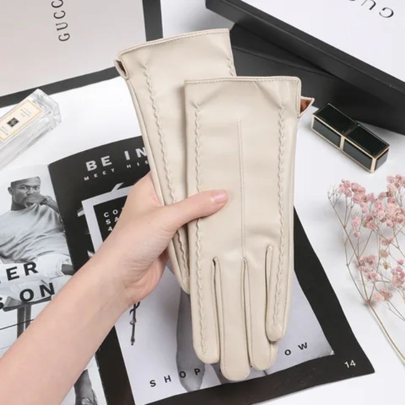 Sarung Tangan Kulit Wanita Touchscreen / Sarung Tangan Winter Musim Dingin Wanita / Sarung Tangan