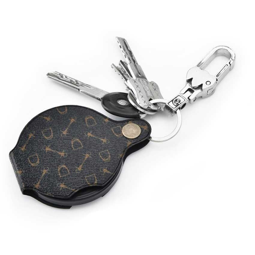 Magnifier Kaca Pembesar Lipat 15X Portabel Case Kulit Leather Lup Magnifying Glass Pembesar Kecil