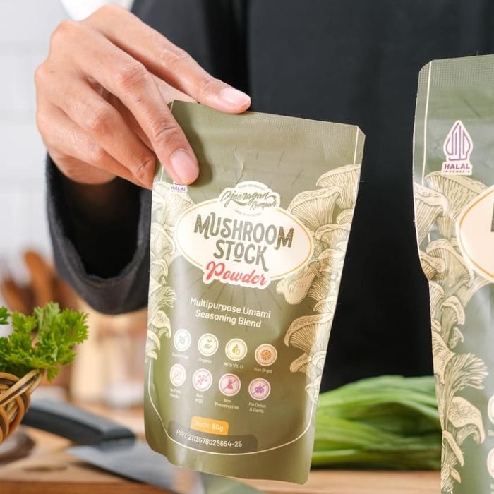 

Promo Terlaris Djoeragan Rempah Mushroom Stock Powder Kaldu Jamur Ready