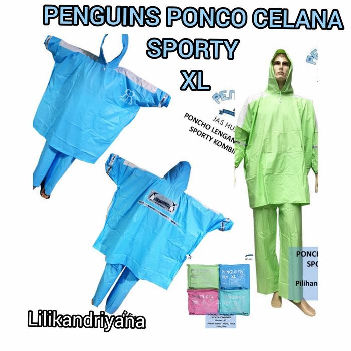 Grosir Jas Hujan Penguin Penguins Ponco Celana Sporty Xl Promo