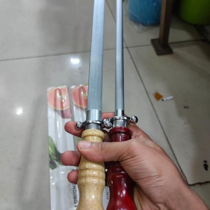 Asahan Pisau Kristal Pengasah Pisau Daging stick Pisau 12inc 43cm