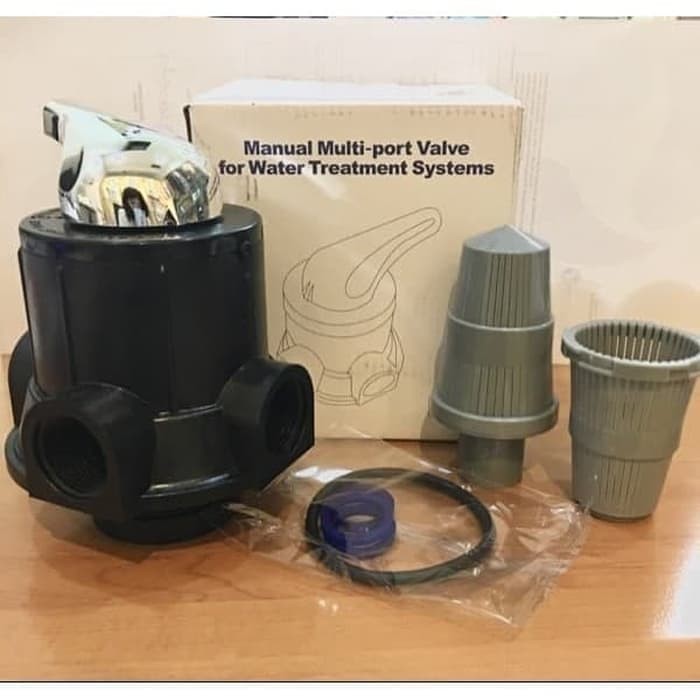 FRP Head three way valve Kepala tabung FRP 3way valve / kepala frp 1054 head valve manual 3 way