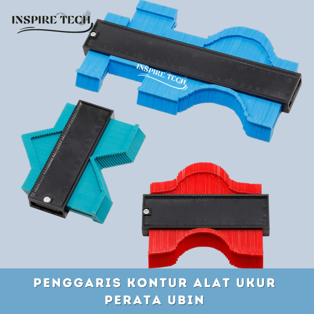 Penggaris Kontur Penggaris Copy Siku Sudut Duplicator Keramik ALAT UKUR PERATA UBIN KERAMIK