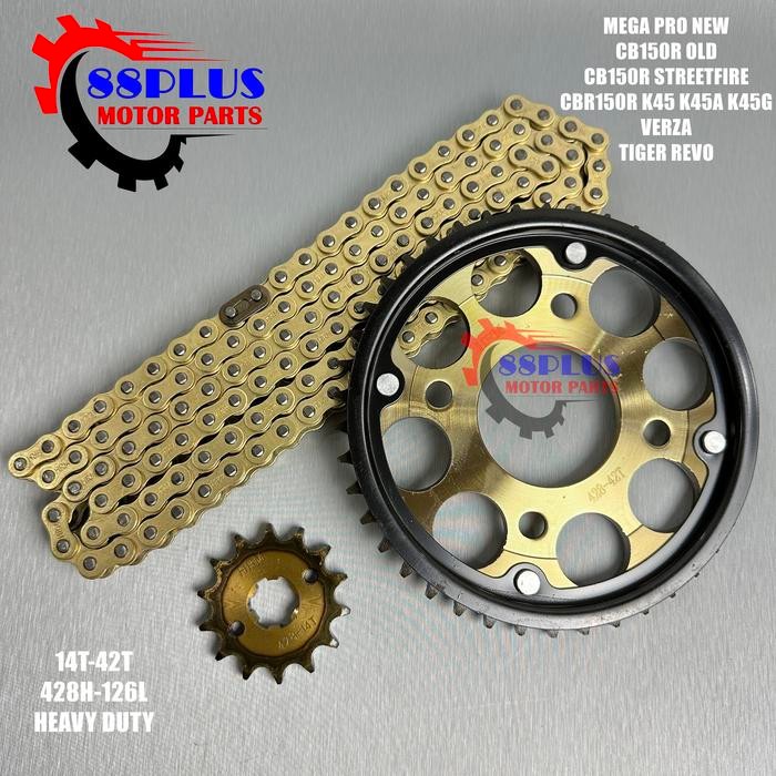 SALE GEAR GIR SET PAKET MEGA PRO NEW CB150 CB150R VERZA CBR150R SONIC 150 SUPRA GTR GOLD MOTOR READY