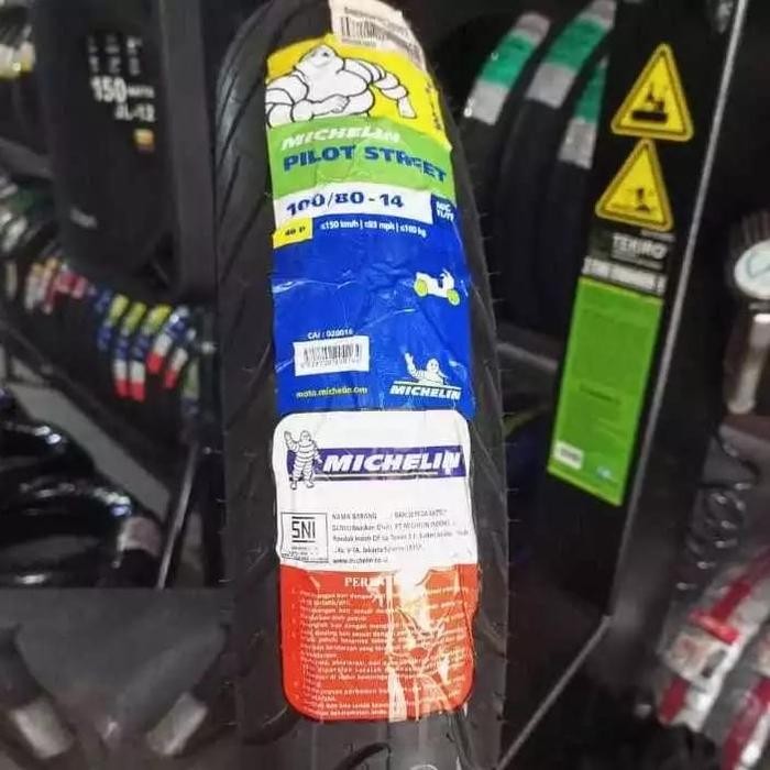 Ban luar Michelin pilot street 100/80-14 Tubeless