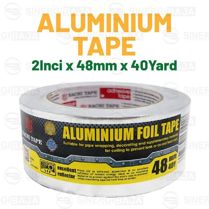 

Aluminium Foil Tape - Lakban - Nachi 48mm x 40 yard 2 Inci