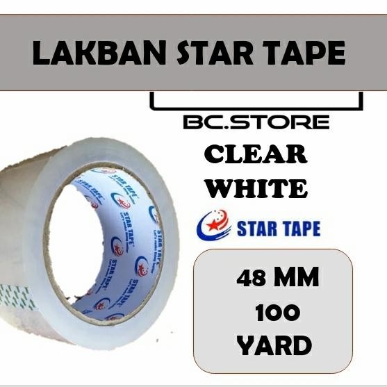 

LAKBAN ( 1 DUS ) BENING LENGKET STAR TAPE KUALITAS TERBAIK 100 YARD