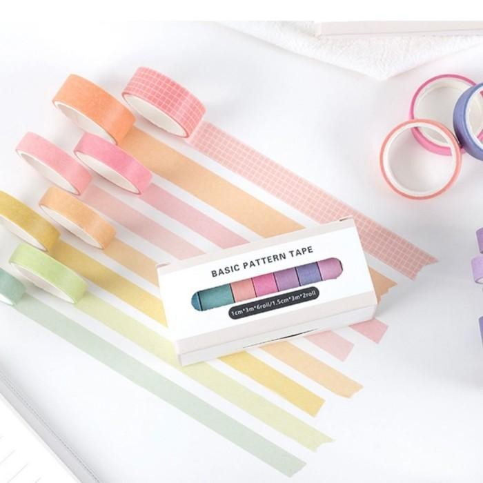 

8 Pcs/ Pack Washi Tape Journalling Scrapbook Pastel Colours OCEAN SERIES