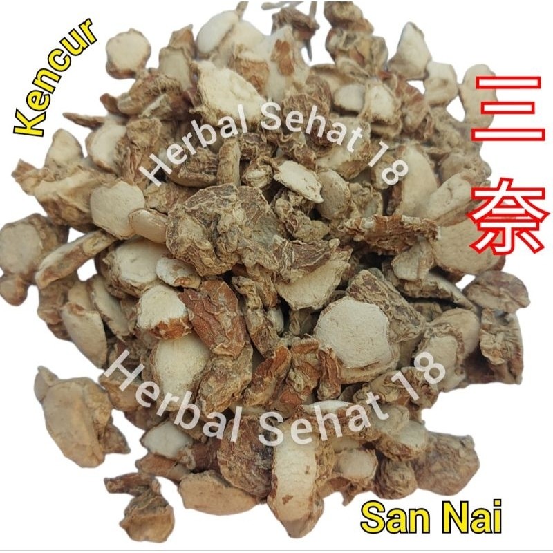 

100 gram - Kencur Kering - San Nai - Iris Irisan - Sannai - Sa Jiang - Kaenpferia Galanga PREMIUM