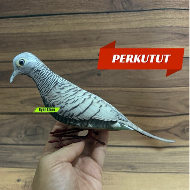 Patung Burung Perkutut Jawa / Perkutut Lokal