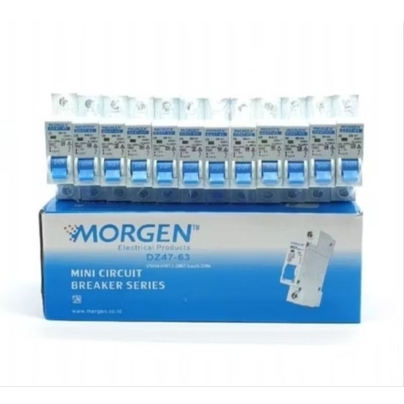 Bottom top - MCB MORGEN 1 PHASE 2A 4A 16A ORIGINAL / CIRCUIT BRAKER MORGEN MORGEN 1 PHASE 2A 4A 6A