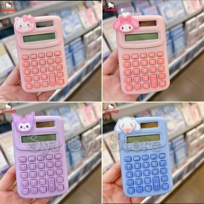 

Kalkulator Calculator Saku Kuromi Cinnamoroll My Melody Hello Kitty