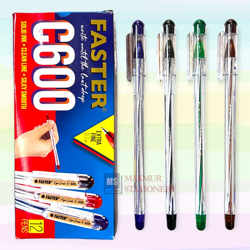 

Pulpen / Ballpoint / Pen Faster C.600 (12 Pcs)