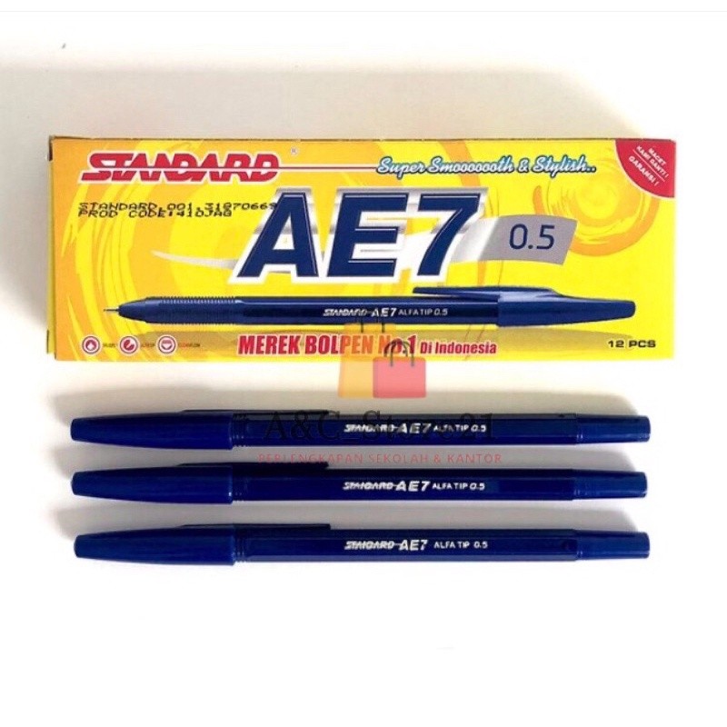 

PULPEN STANDAR AE7 0.5mm 3 VARIAN WARNA