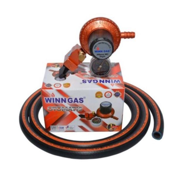 TERBARU Regulator Kopana Safety Lock PINLOCK P 888 M Selang Gas LPG 700 PSI DN