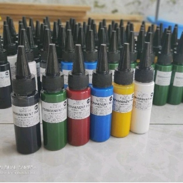

Tinta Stempel Plastik - Tinta Stempel Permanen - Permanent Ink for rubber stamp