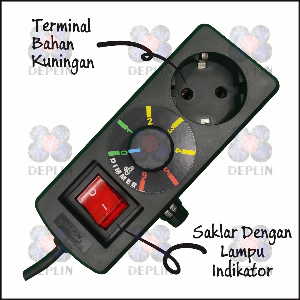 Dimmer 2000 Watt AC Pengatur Kecepatan Gerinda Bor Listrik Mengatur Cahaya Lampu Terminal Listrik