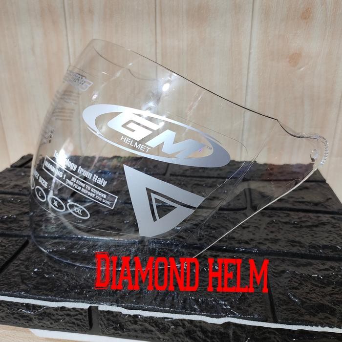 kaca helm gm evolution, gm fighter,gm icon clear original