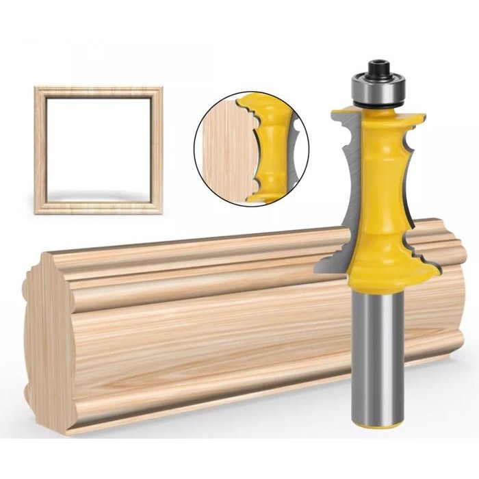 Mata Profil Router Molding Bingkai Kayu List Laci Lemari shank 1/2
