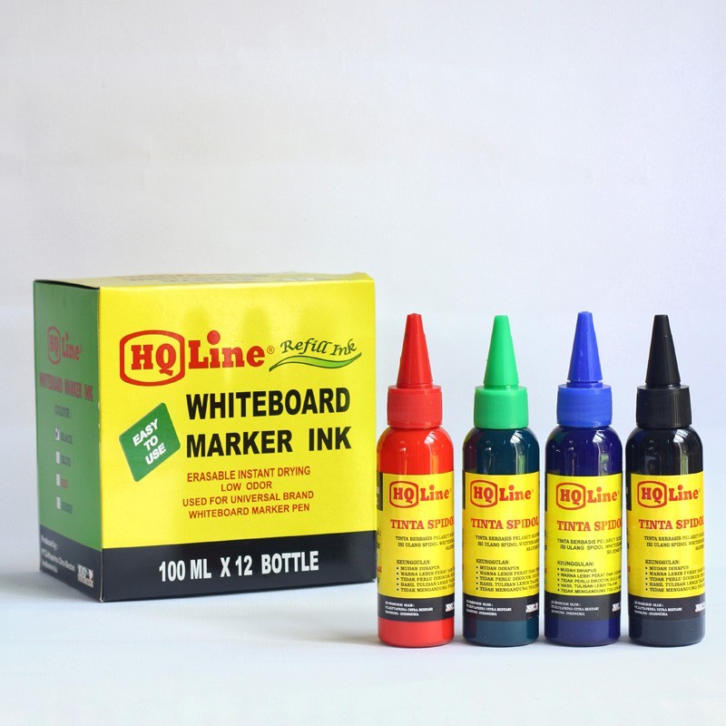 

Refill / Isi Tinta Spidol Whiteboard / Papan Tulis HQ Line 100 ml