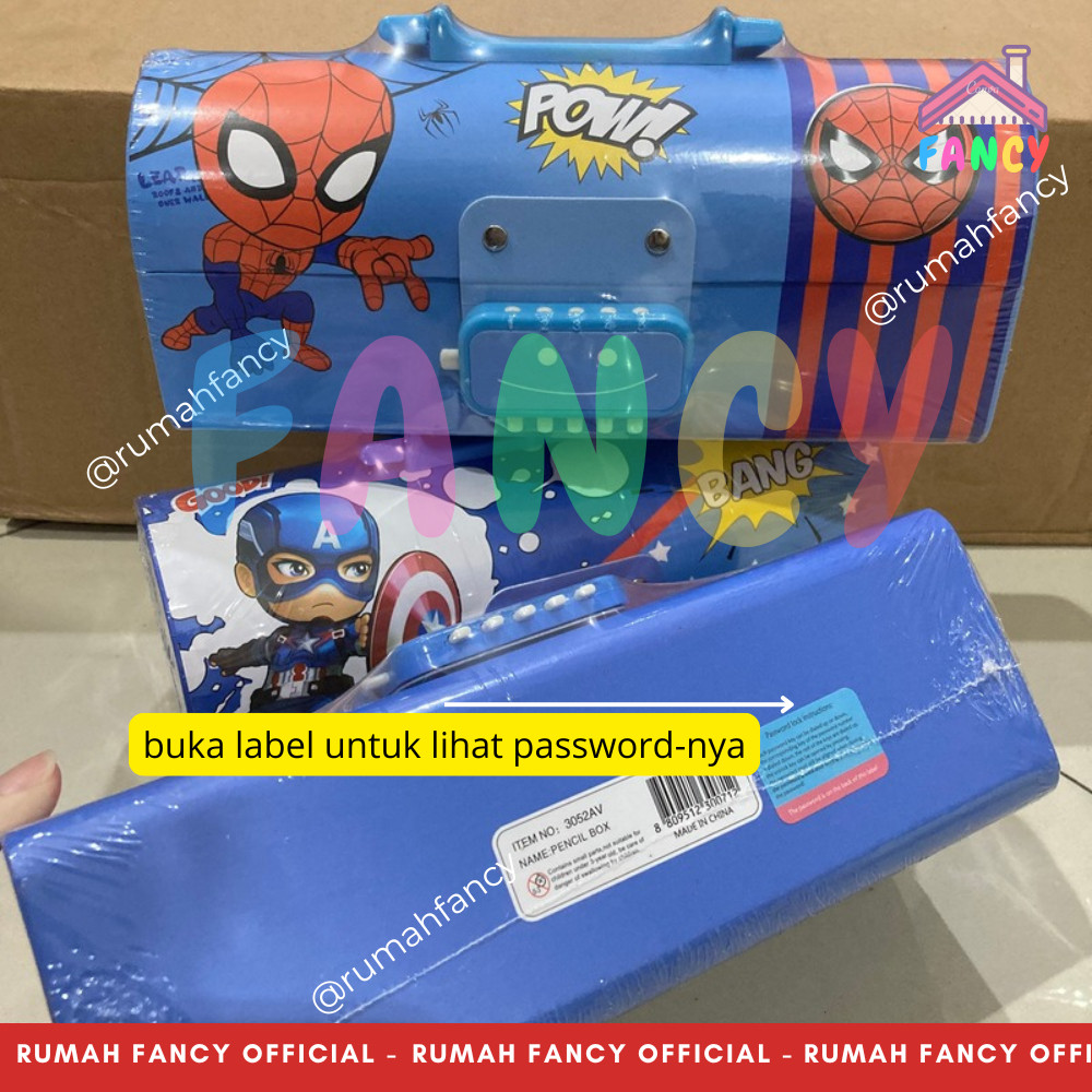 

[FREE DUS + BUBBLEWRAP] Tempat Pensil Dus TEBAL Model Tas Kunci Password D 3051 Motif SNR Melodi