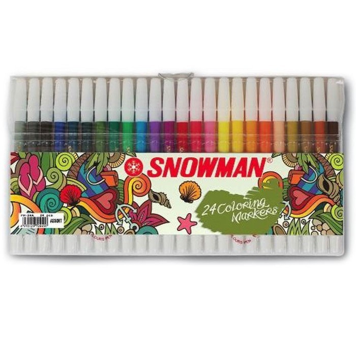 

Spidol Warna Snowman 24 Warna Colour / Spidol Snowman Kecil Marker