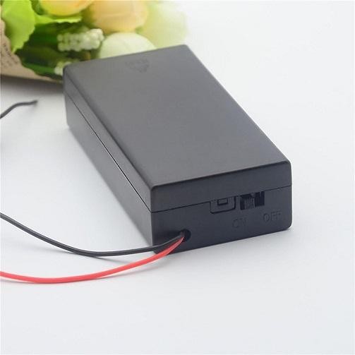 Battery Box Holder Tempat Batere 18650 + Tutup Saklar Switch On-Off Best Seller