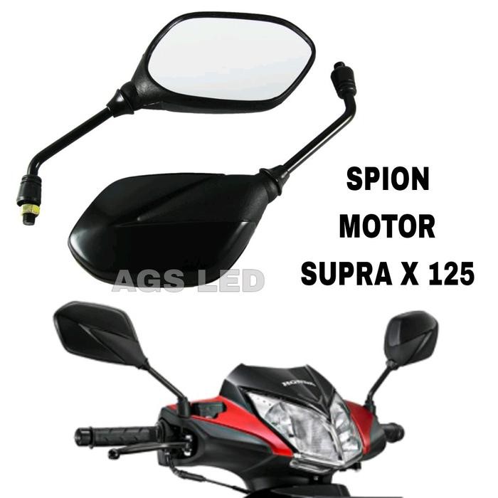 SPION MOTOR SUPRA X 125 LTC TANGKAI HITAM/KACA SPION MOTOR SUPRA X 125