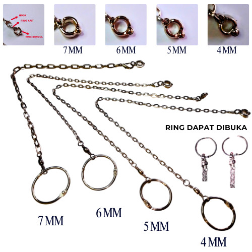 Rantai Burung Falk, Nuri, Kakatua, Afgrey Omega Ring Borgol Kaki Burung Parkit Australia Stainless
