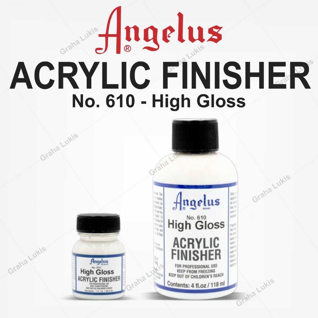 

Angelus no 610 High Gloss Acrylic Finisher 4 fl.oz / 1 fl.oz