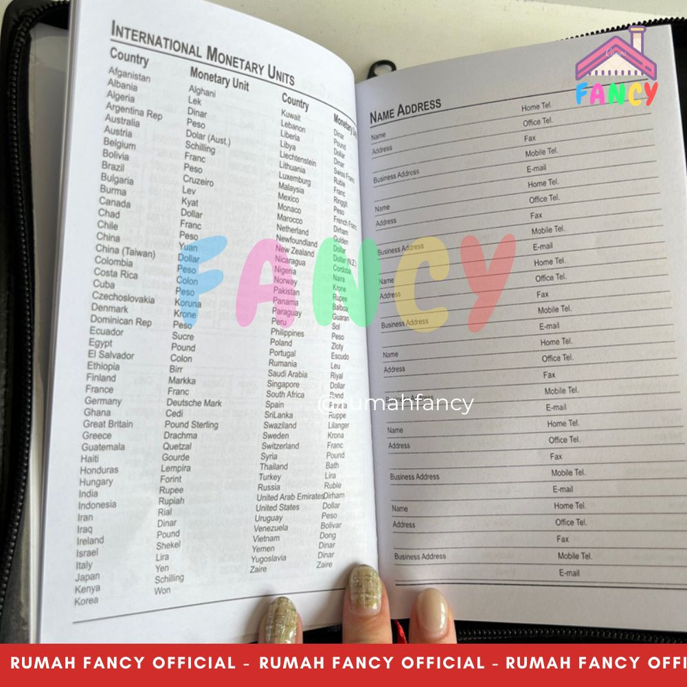 

Buku Notes Catatan Agenda Kerja Deluxe Agenda Prioritas Kerja Resleting (19,5 cm x 12 cm, Isi 190
