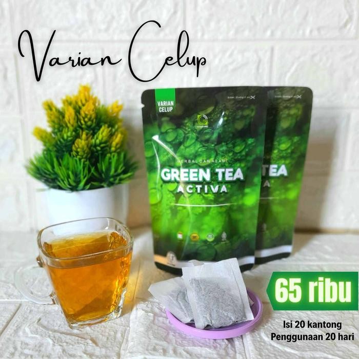 

Teh Hijau Teh Aktiva GTA Green Tea Activa Celup 20 tea bags