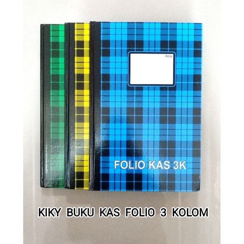 

Buku Kas Folio 3 Kolom KIKY Hard Cover