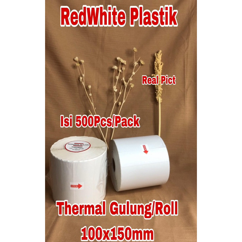 

Label Stiker Thermal Roll/Gulung Uk 100x150mm Isi 500 Pcs Kertas Thermal Termurah