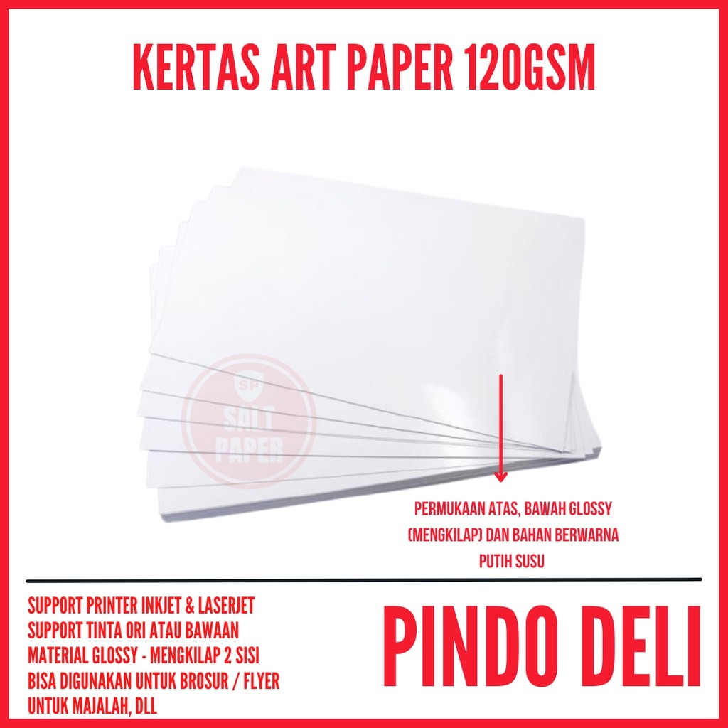 

Kertas Art Paper A3 120 Gsm 50 Lembar / Art Paper 120 Gsm A3