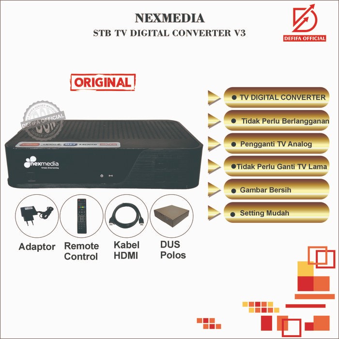 STB Set Top Box TV DIGITAL DV2 T2 Nexmedia V4