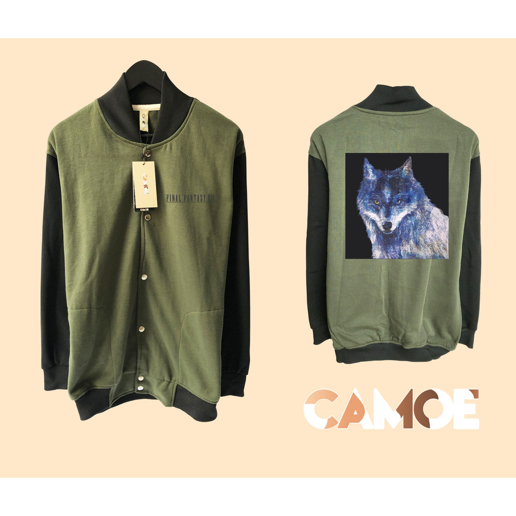 Jaket Baseball Varsity Gaming Final Fantasy XVI Frost Wolf Torgal UT