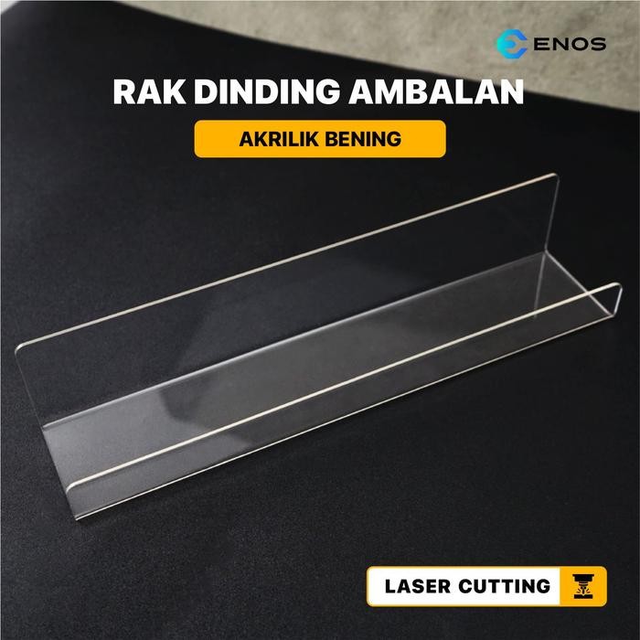PREMIUM Rak Dinding Gantung Acrylic Rak Dinding Gantung Akrilik Ambalan