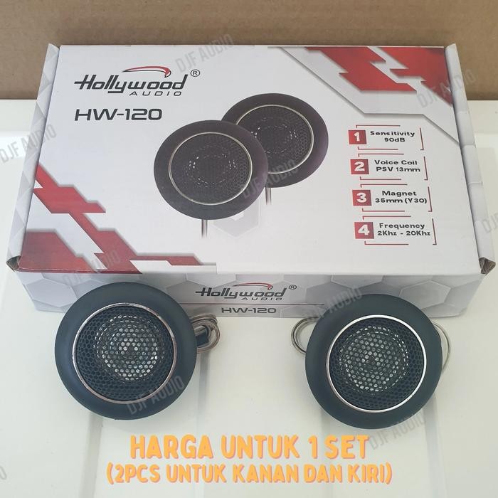 PREMIUM Twitter Hollywood HW 120 - 1 Set (2pcs) Twitter Trebble Audio Mobil - Twitter Mobil Merk