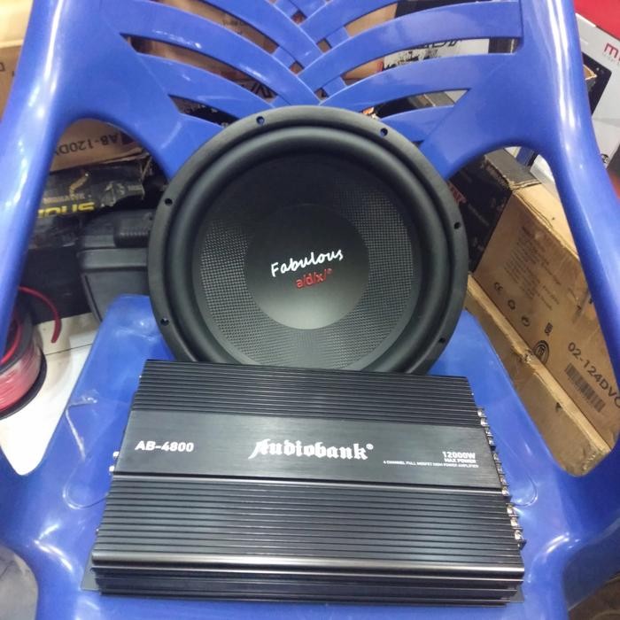 PREMIUM paket Comby Power Audiobank and Subwoofer ADX 12 inch Audio Mobil