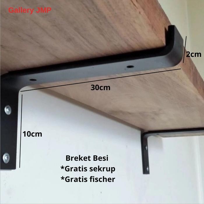 PREMIUM Siku Rak Dinding Ambalan Besi Murah Siku Besi Siku Ambalan