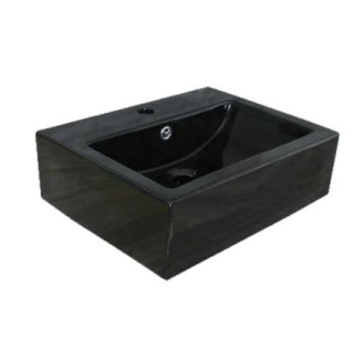 PREMIUM Wastafel Trilliunware Citrine Black / Wastafel Triliun Gantung Hitam