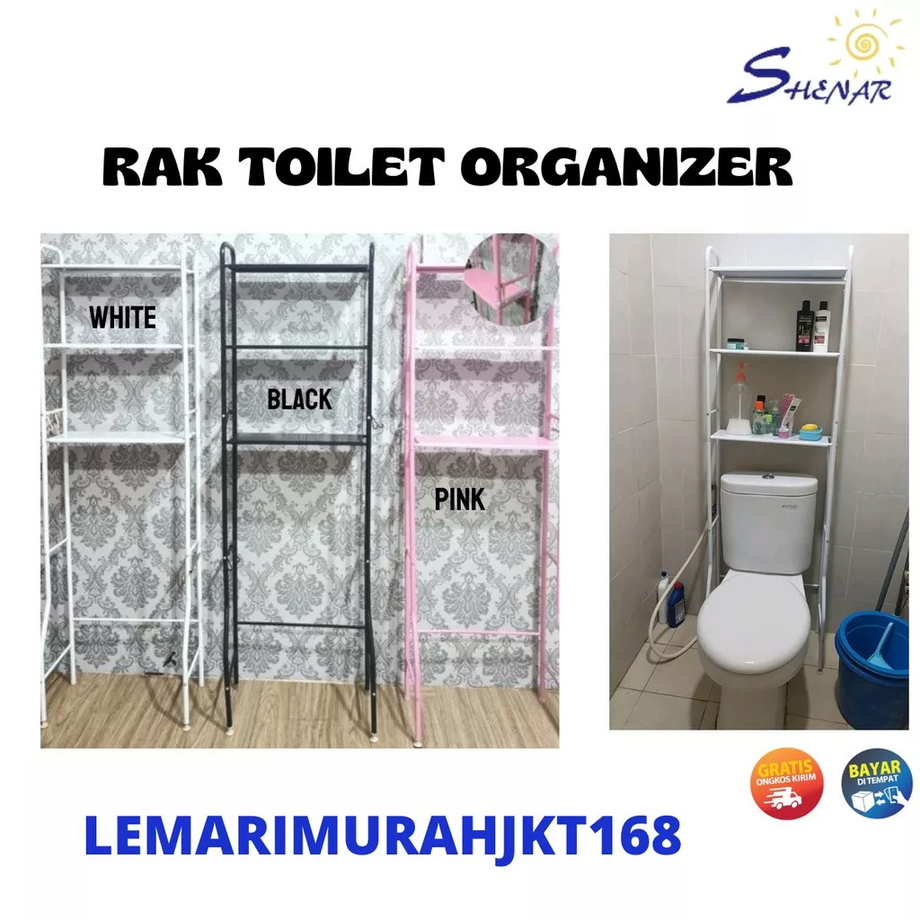 Rak Toilet 3Susun Rak Toilet Besi Anti Karat Rak Toilet Kloset Duduk Rak Toilet Besi Rak