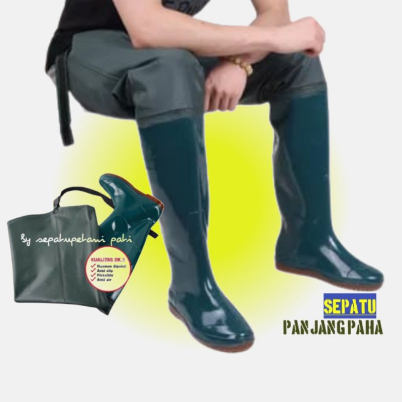 Promo Terbaru Sepatu Boots Boot Pria Wanita Karet Panjang Import/Sepatu Anti Air/Ap Boots