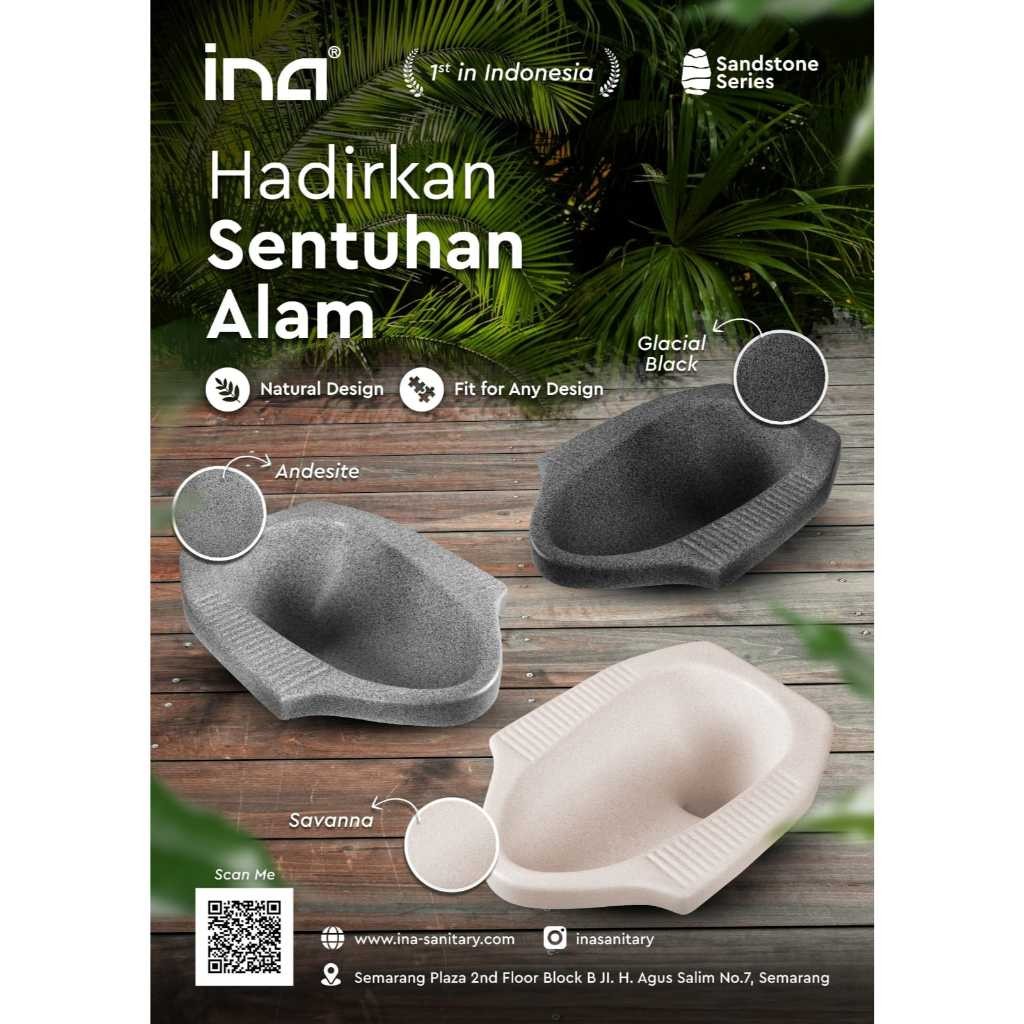 CLOSET JONGKOK INA SANDSTONE GLACIAL BLACK / KLOSET INA JONGKOK NUANSA ALAM / KLOSET JONGKOK INA C2